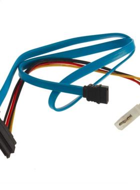 2 pcs 7 Pin SATA Serial ATA to SAS 29 Pin and 4 Pin Power Ad