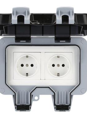 P66 Weatherproof Waterproof Outdoor Wall Power Socket 16A D