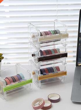 Creative and paper tape cutter office stationery transparent