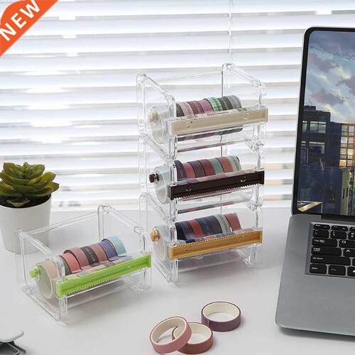 Creative and paper tape cutter office stationery transparent