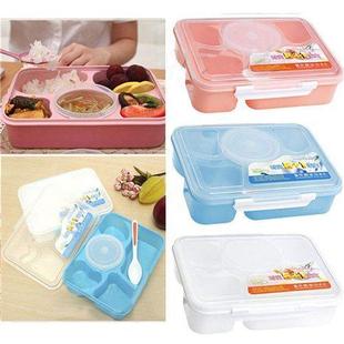 Portable Microwave Bento Box 5+1 Picnic Food Container Stora