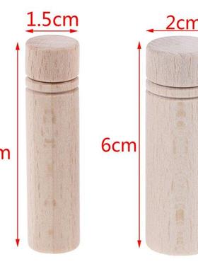 1Pc Wooden Portable Needle Storage Case Wooded Container DIY