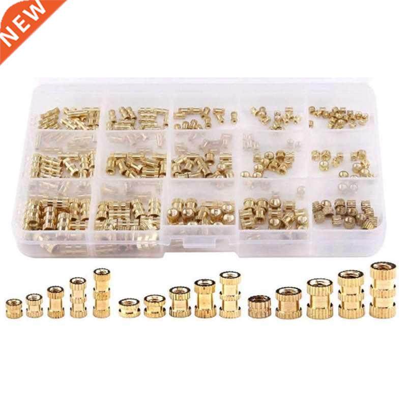 250 Pcs Female Thread Brass Knurled Threaded Insert Embedmen