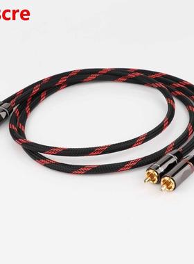 Pair(2pcs) Hifi Canare 5N OFC Audio RCA Cable High End HIFI