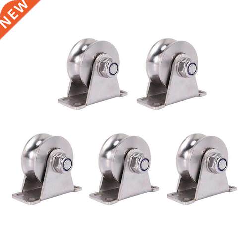 5 Pack U-Type Stanless Steel Pulley Block Mute Bearngs Gro