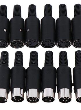 1Pc Male/Female DIN Plug Socket Connector 3/4/5/6/7/8 PIN C