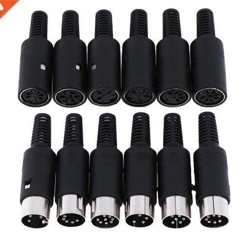 1Pc Male/Female DIN Plug Socket Connector 3/4/5/6/7/8 PIN C