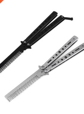 Knife Cob Practice Training Folding Butterf Caping Stain