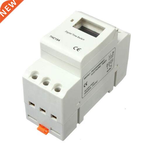 DIN Rail Digital LCD Power Programmable Timer AC 220V 16A Ti