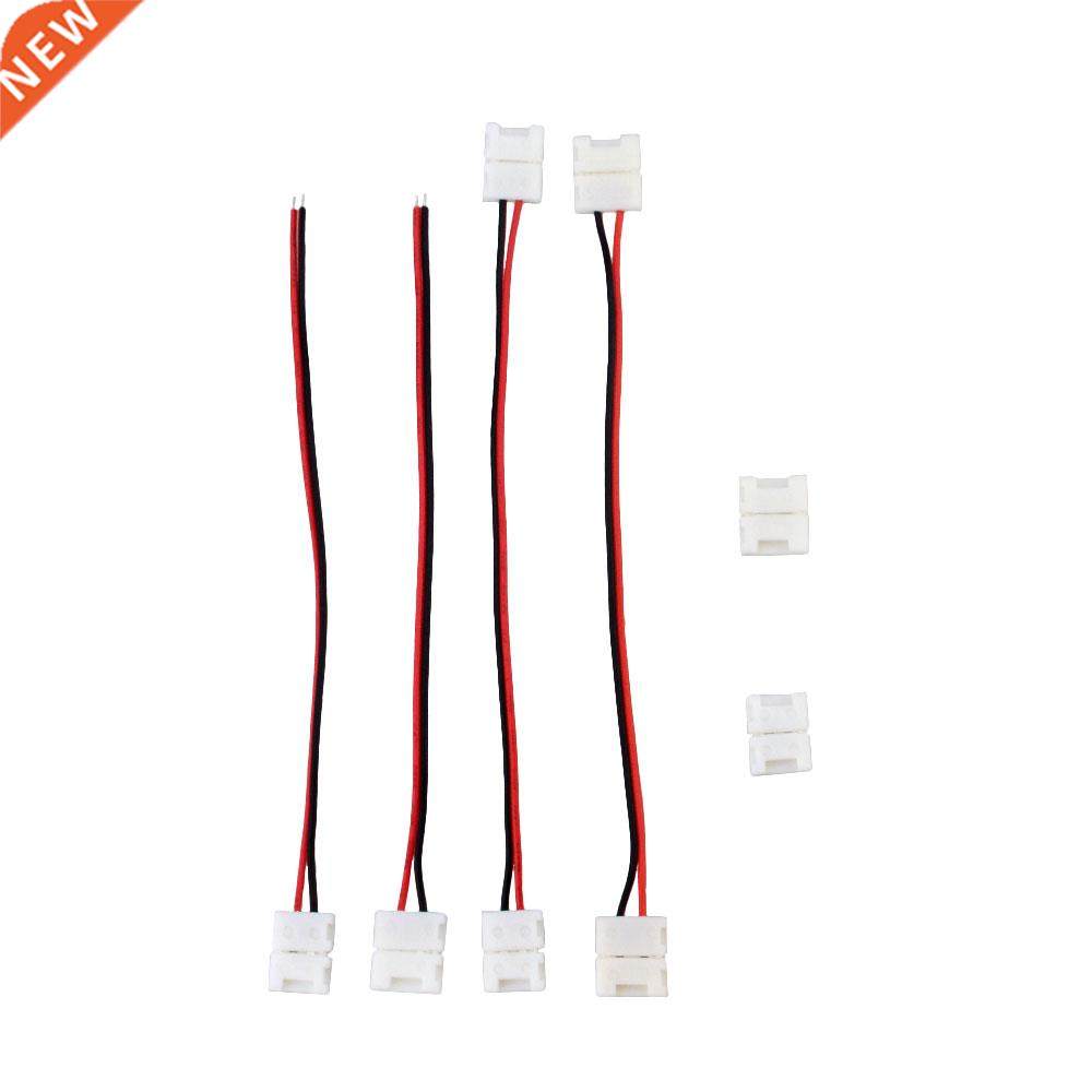 5PCS No Soldering 2Pin Led Strip Connectors Clip 8mm 10mm Po