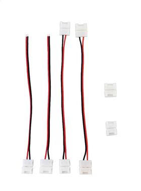 5PCS No Soldering 2Pin Led Strip Connectors Clip 8mm 10mm Po