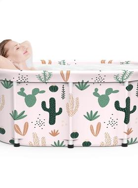 Bath Sauna Adult Folding Bathtub Portable Thickening Cylind