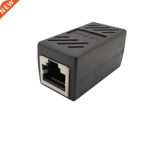 1Pcs Black Female to Female Jack Network LAN Connector RJ45