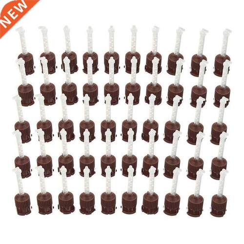 50x Dental Impression Tip Temporary 1: 1 Silicone Rubber, 50