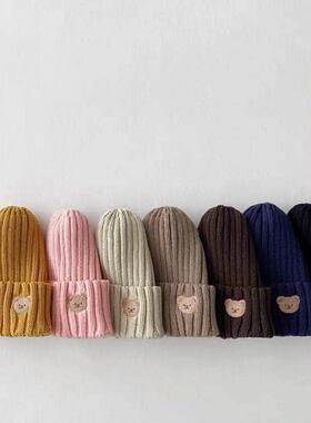 Soft Warm Baby Beanies Knitted Hats For Toddler Children Bea