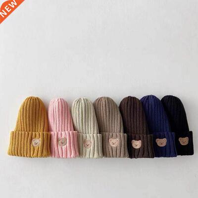 Soft Warm Baby Beanies Knitted Hats For Toddler Children Bea