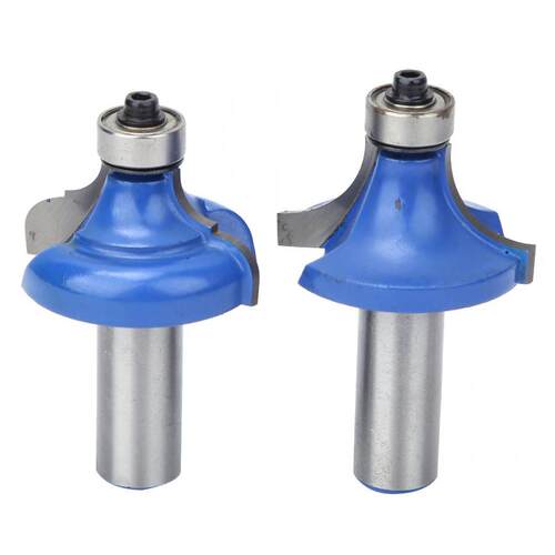 2pcs 1/2 Inch Shank Corner Round Over Router Bit Set Woodwor