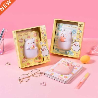 3D Cute Bear Squeeze Toy Decompression Notebook Student Plan