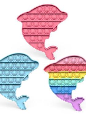 Dolphins Shape Bubble Sensory Fidget Autism Relief Stress Ad