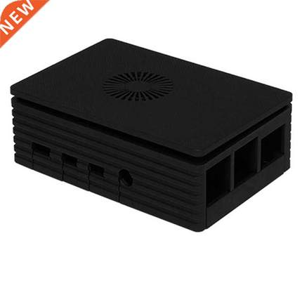 for Raspberry Pi 4 Case Protective ABS Case Black Shell Encl