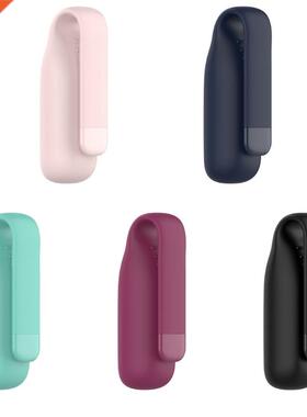 Metal Clip Silicone Case Compatible for Fitbit-Luxe Smart Br