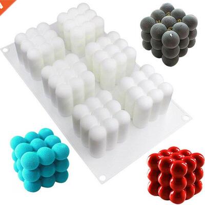 6 Cavities D  Silicone Mould Non-stick Baking Bubble Des