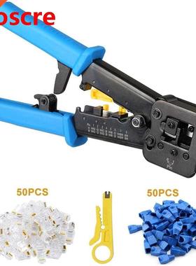 Handskit RJ45 RJ11 RJ12 Network Repair Plier Tool Kit With U