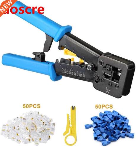 Handskit RJ45 RJ11 RJ12 Network Repair Plier Tool Kit With U