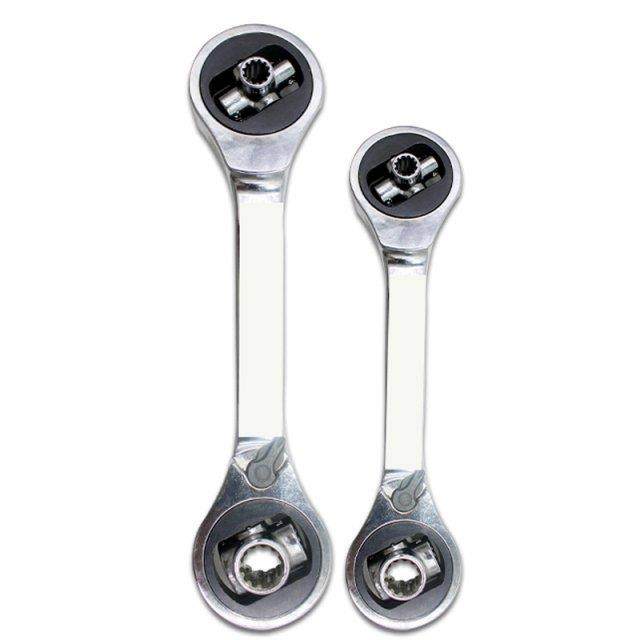 8 in1 Double Head Ratchet Wrench Ended Spanner Kits Chrome V