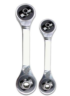 8 in1 Double Head Ratchet Wrench Ended Spanner Kits Chrome V