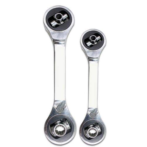 8 in1 Double Head Ratchet Wrench Ended Spanner Kits Chrome V