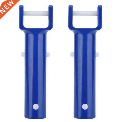 2Pcs Blue Swimming Pool V Shape Clip Brush Head Handle Repla