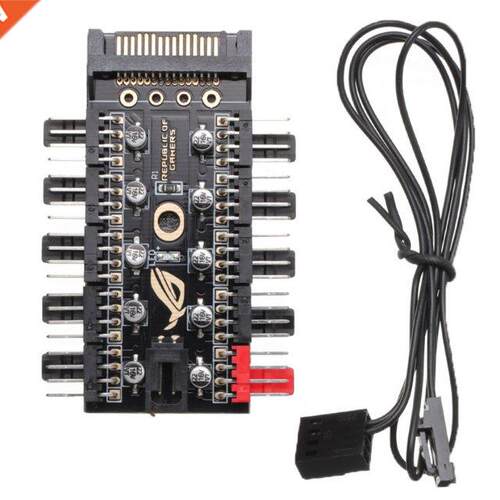 HUB Cooler Speed Controller Splitter apter Socket PC Speed