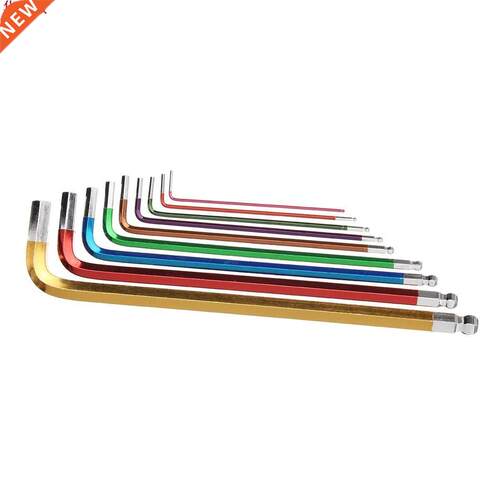 9Pcs 1.5mm - 10mm Ball Ended Hex Allen Key Wrench Set Torque