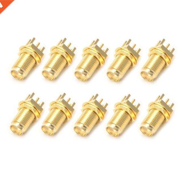 10pcs End Launch PCB Mount Mount SMA Female Jack Straight RF