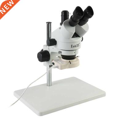 Simul-focal 7X-45X Trinocular Stereo Microscope Industrial P