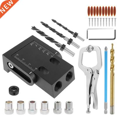 9Pcs Woodworking Oblique Hole Locator Drill Bits Pocket Hol