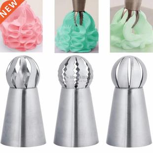 3pcs Stainless Steel Flower Icing Piping Nozzles Pastry Cake