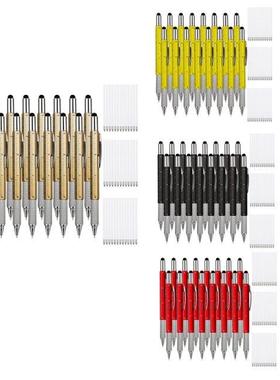 16Pcs Gift Tool Pen 6 In 1 Multitool Ballpoint Pens Personal