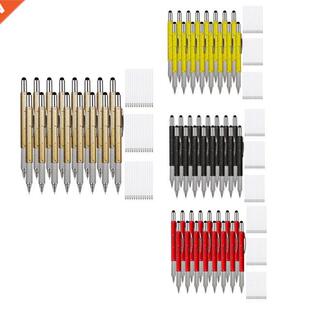 16Pcs Gift Tool Pen 6 In 1 Multitool Ballpoint Pens Personal
