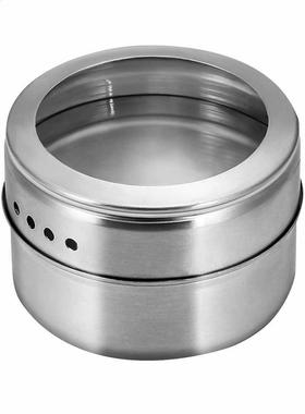 Seasoning Boxes Magnetic Dustproof Visible Stainless Steel S