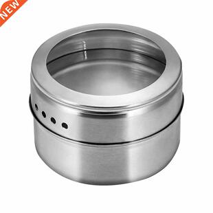 Seasoning Boxes Magnetic Dustproof Visible Stainless Steel S