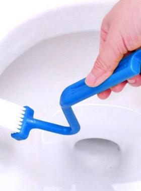 2Pcs Toilet Brush Cleaning Toilets Corner Bending Type Soft