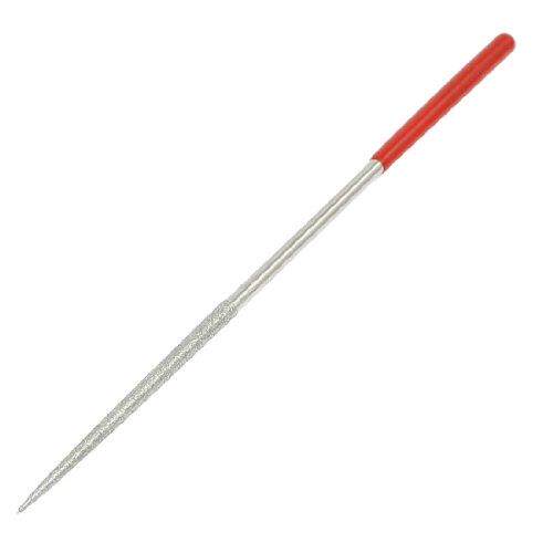 10x Silver Tone Red Lapidy Round Rat Tail Diamond Files 3m