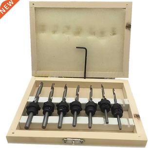 Bits Countersink Hex Tapered Key Collars Drill Stop 22pc Set