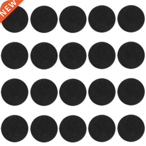 20 x 60mm bases For games plastic black bases