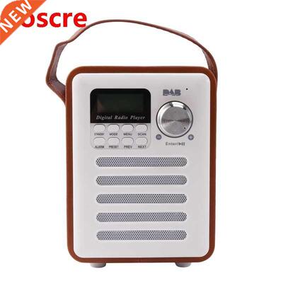 DAB/DAB+ Digital FM Upright Radio Wooden Alarm Clock USB Cha