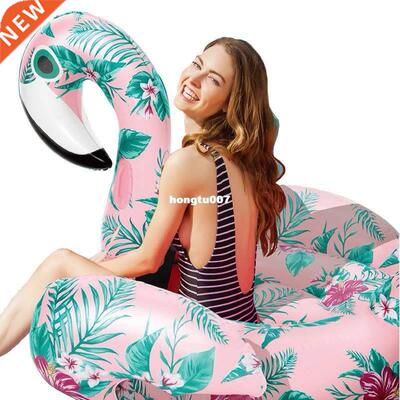 Pattern inflatable Flamingo Swimming Float Tube Raft Ad.