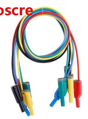 5pcs P1050-1 4mm Banana Plug Safety Soft Silicone Wire Stack