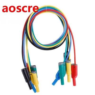 5pcs P1050-1 4mm Banana Plug Safety Soft Silicone Wire Stack